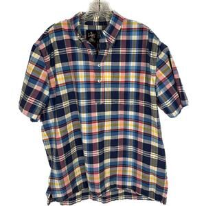Chubbies The Nutter shirt short sleeve plaid half buttopullover L